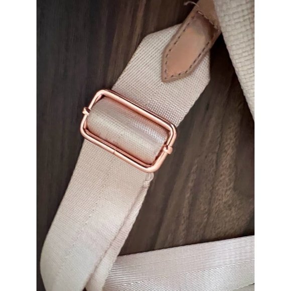 Pink Woven Holographic Mini Crossbody Backpack Bag - Picture 8 of 10